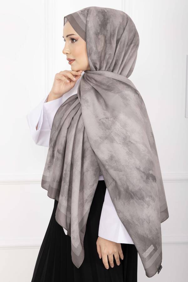 Msc - Elegance Desenli Şal Serisi Vizon (1)