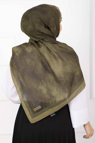 Elegance Desenli Şal Serisi Yağ Yeşil - Thumbnail