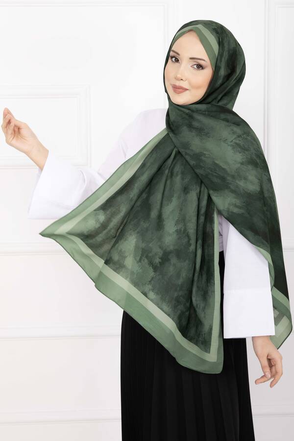 Msc - Elegance Desenli Şal Serisi Zümrüt