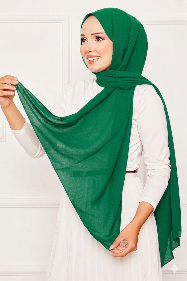 Ecn - Elegant Soft Krep Şal Serisi Benetton