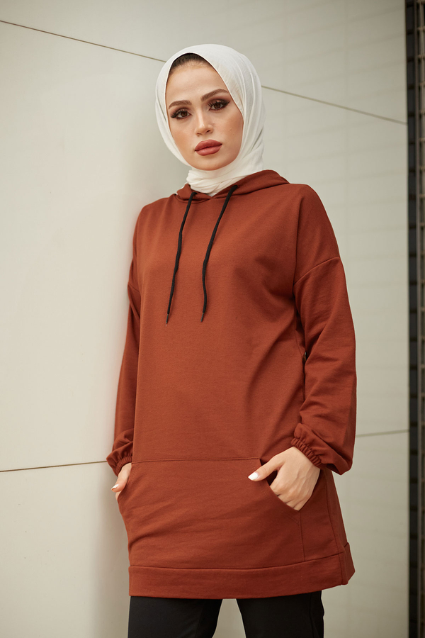  - EMR SET Sweat Tunik 6744-10 Kiremit (1)