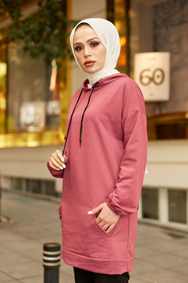  - EMR SET Sweat Tunik 6744-11 Mürdüm (1)