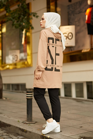 EMR SET Sweat Tunik 6744-12 Camel - Thumbnail
