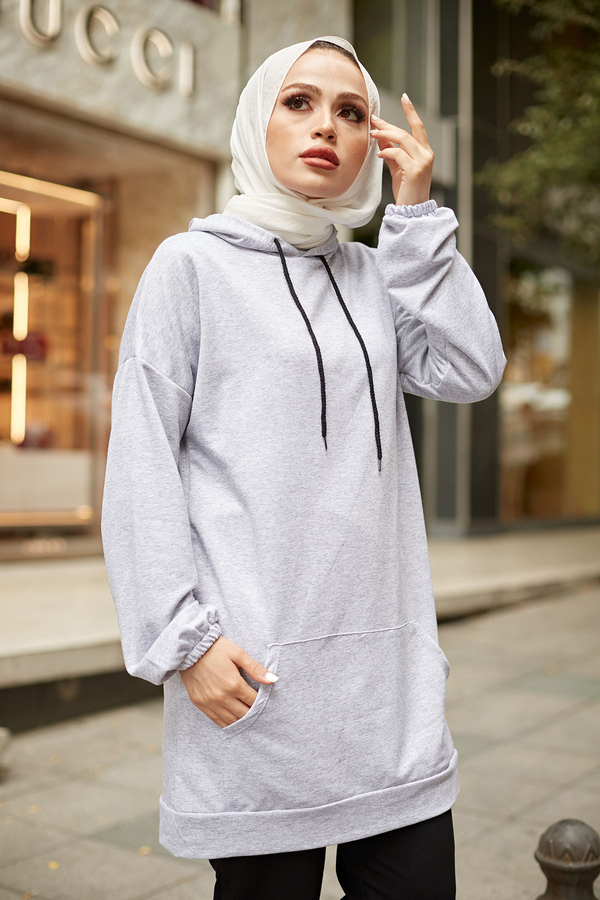  - EMR SET Sweat Tunik 6744-5 Gri (1)