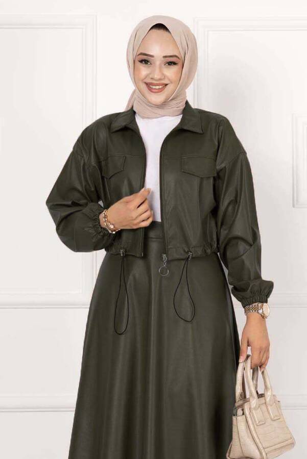 MD - Etekli Deri Takım Haki (1)