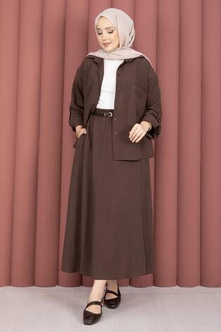 Etekli İkili Takım Kahve - Thumbnail