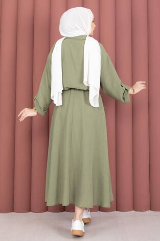 Etekli İkili Takım Olive - Thumbnail