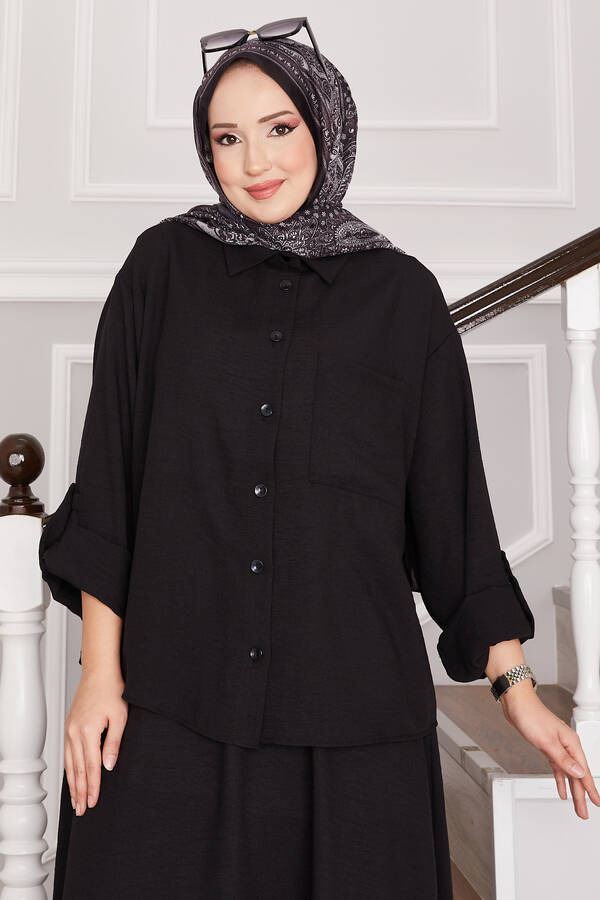 MD - Etekli İkili Takım Siyah (1)