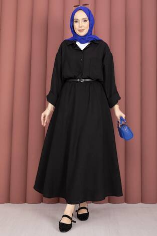 Etekli İkili Takım Siyah - Thumbnail