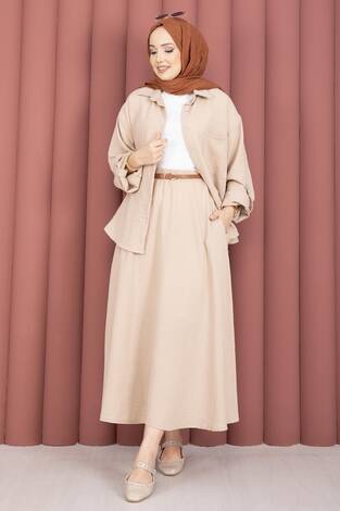 Etekli İkili Takım Vizon - Thumbnail