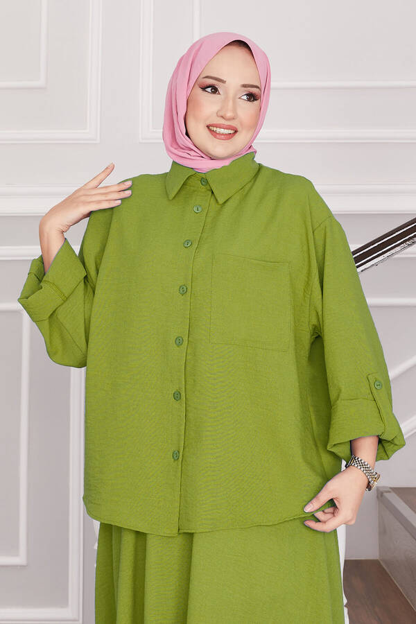 MD - Etekli İkili Takım Yağ Yeşil (1) MD - Etekli İkili Takım Yağ Yeşil (1)