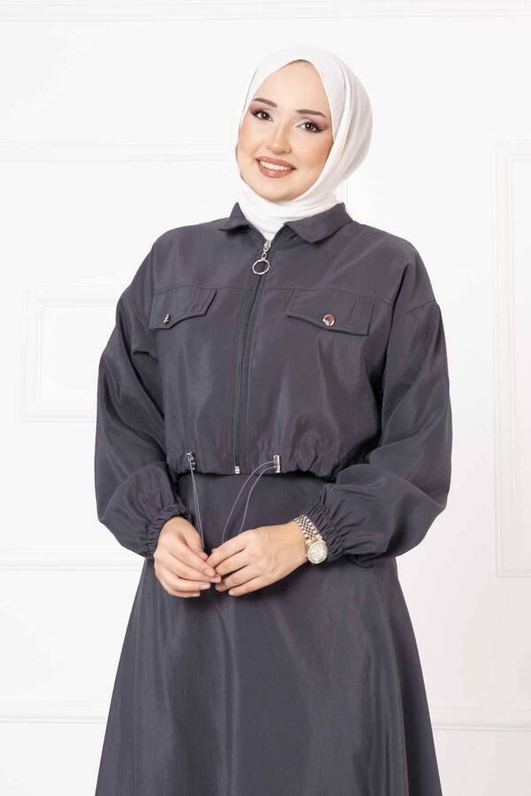 MD - Etekli İkili Tesettür Takım Gri (1) MD - Etekli İkili Tesettür Takım Gri (1)