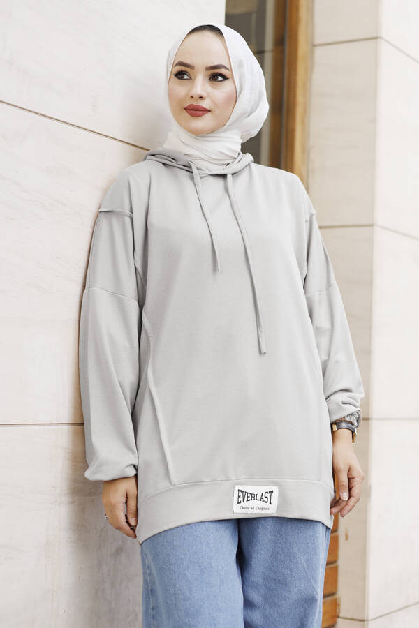 NY - Everlast Armalı Spor Tunik Gri (1)