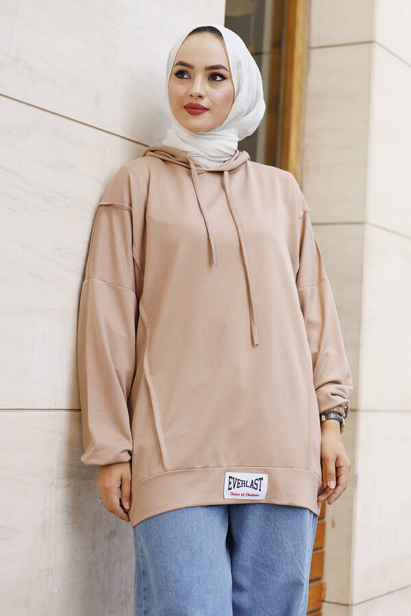 NY - Everlast Armalı Spor Tunik Latte (1)