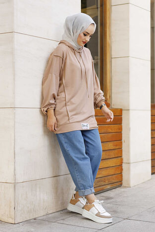 Everlast Armalı Spor Tunik Latte - Thumbnail