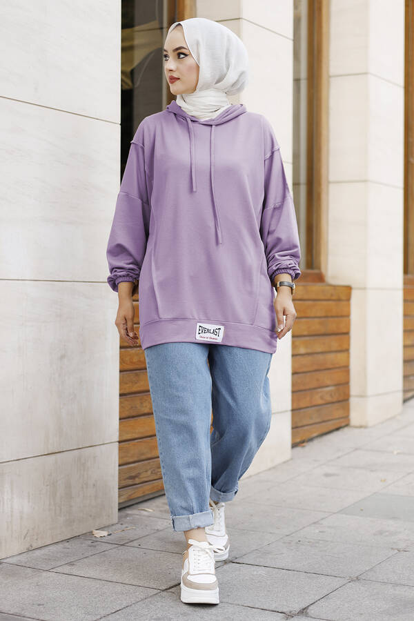 NY - Everlast Armalı Spor Tunik Lila