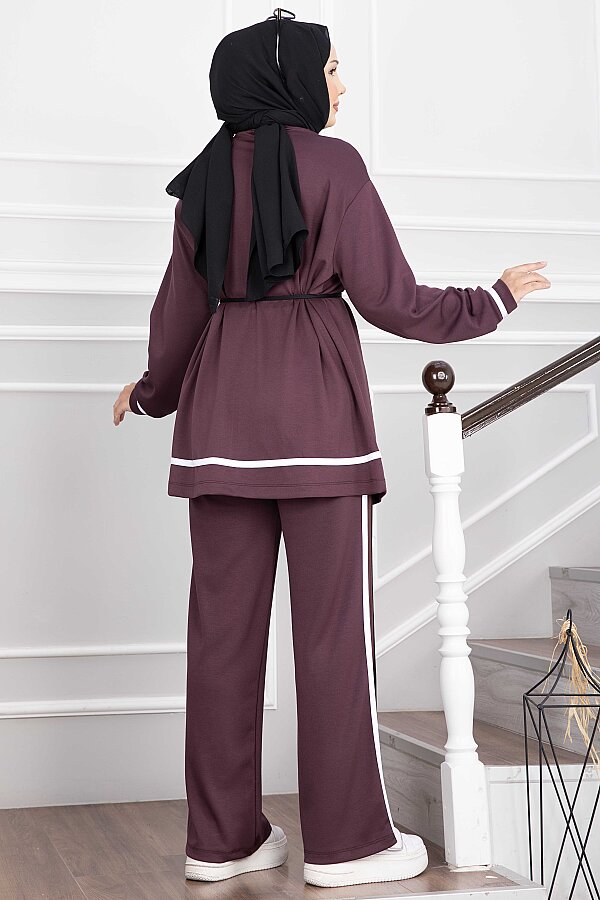 Fermuarlı Bağcıklı Spor Oyşo Takım Mürdüm - 4