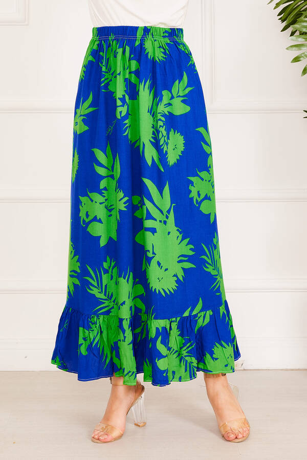 Zmr - Fırfır Desenli Etek Lacivert (1) Zmr - Fırfır Desenli Etek Lacivert (1)