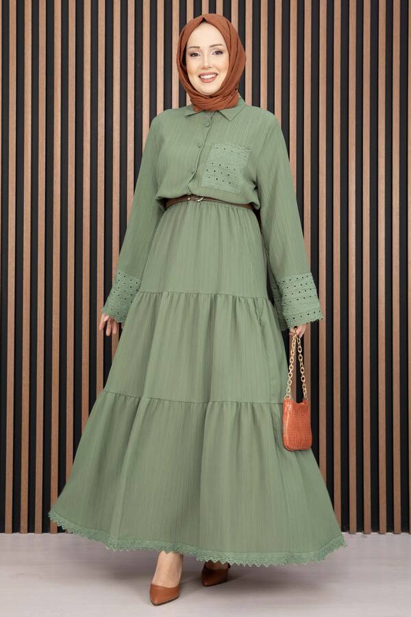 Asm - Fistolu Gömlek Etek İkili Takım Mint