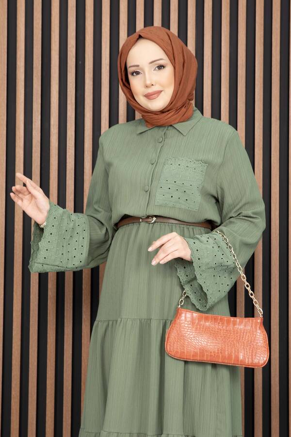 Asm - Fistolu Gömlek Etek İkili Takım Mint (1)