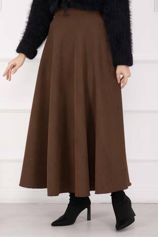 Fitilli Mevlana Etek Kahve - Thumbnail