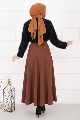 Fitilli Mevlana Etek Taba - Thumbnail