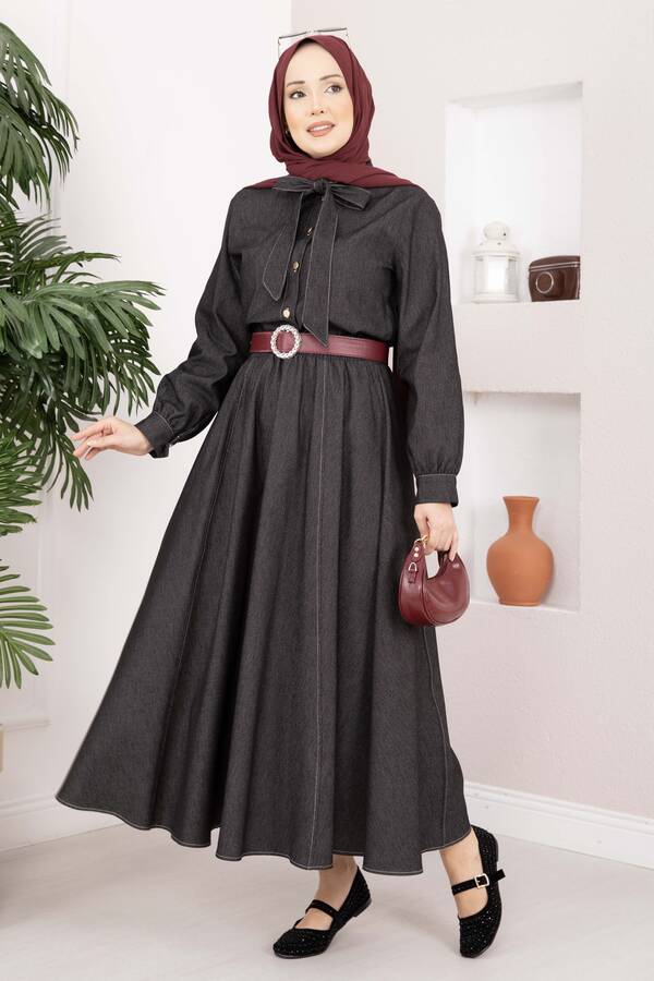 MD - Fiyonk Detaylı İkili Tensel Kot Takım Siyah