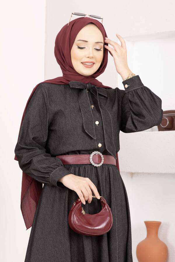 MD - Fiyonk Detaylı İkili Tensel Kot Takım Siyah (1)