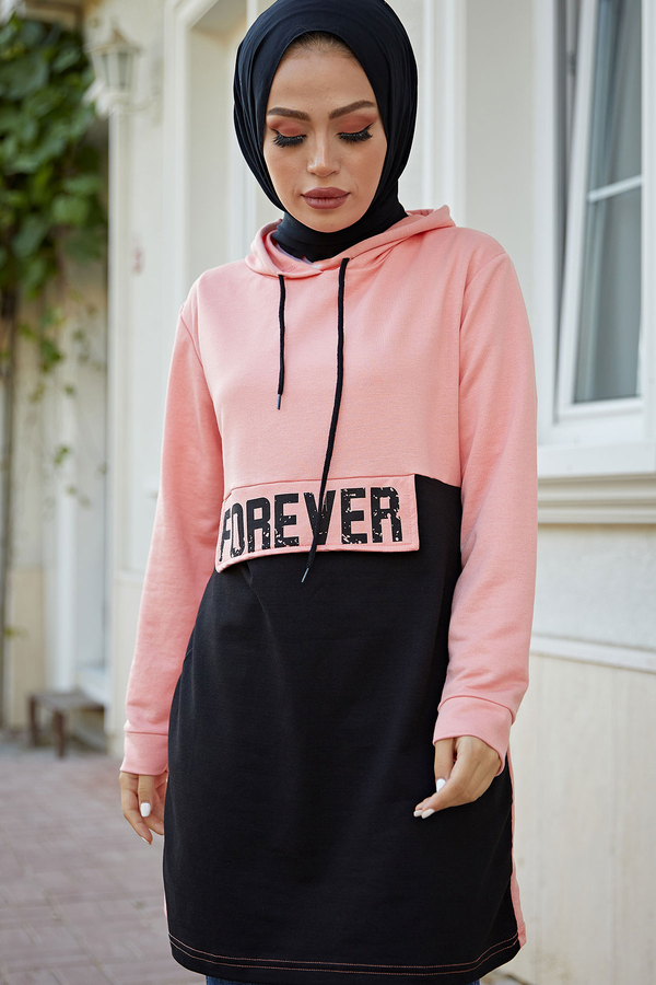  - Forever Spor Tunik 8668-7 Pudra (1)
