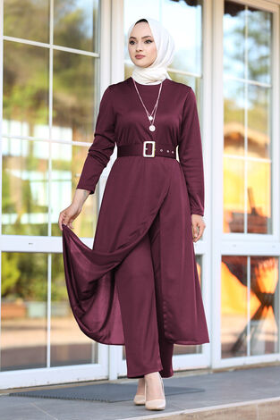 Frezya İkili Takım 100MD-10415 Bordo - Thumbnail