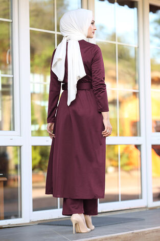 Frezya İkili Takım 100MD-10415 Bordo - Thumbnail