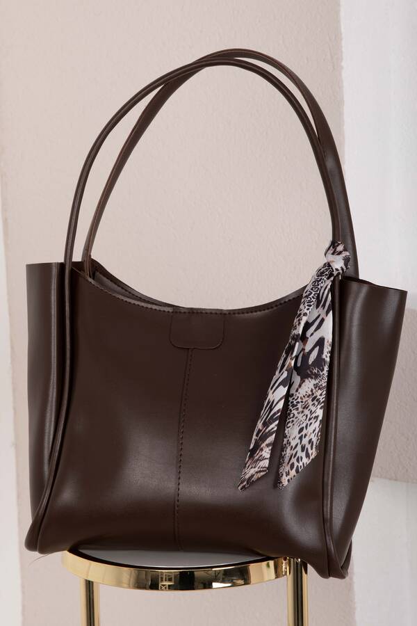 Dmç - Fular Detaylı Kol Çantası -13