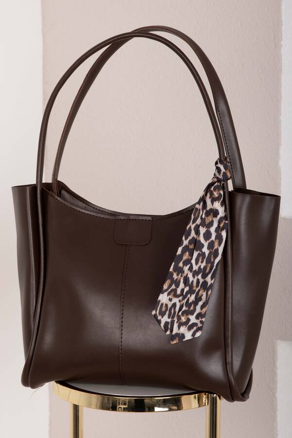 Dmç - Fular Detaylı Kol Çantası -8