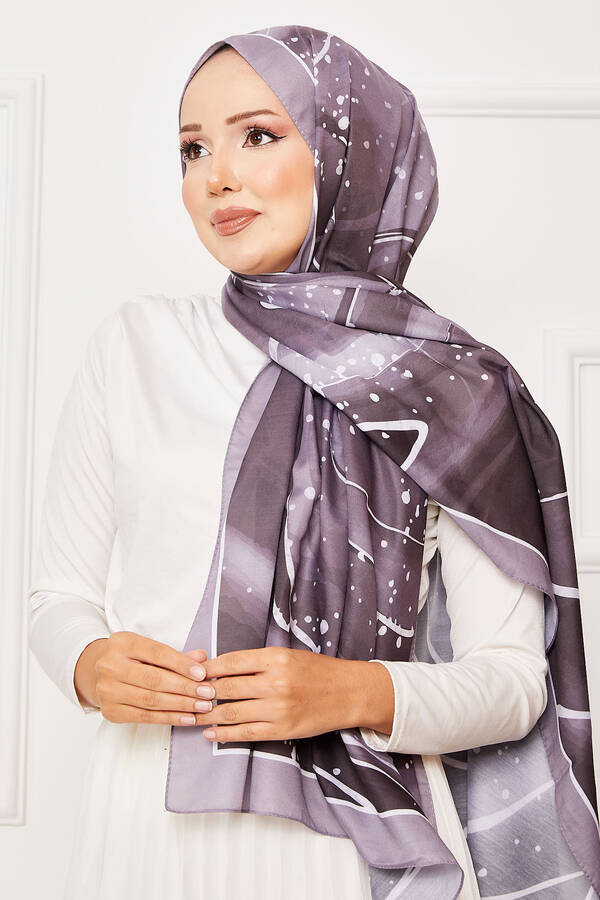 Msc - Galaksi Desen Tesettür Şal Koyu lila (1) Msc - Galaksi Desen Tesettür Şal Koyu lila (1)