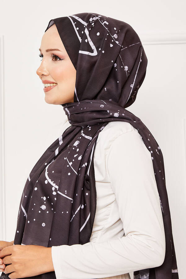 Msc - Galaksi Desen Tesettür Şal Siyah (1) Msc - Galaksi Desen Tesettür Şal Siyah (1)