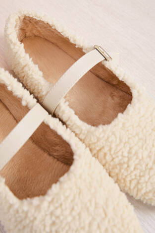 Gold Tokalı Teddy Babet Bej - Thumbnail