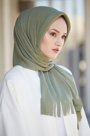 Hijap Piliseli Pratik Şal 2147-10 FıstıkY. - Thumbnail