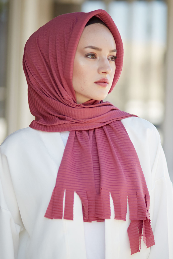  - Hijap Piliseli Pratik Şal 2147-19 Pembe (1)