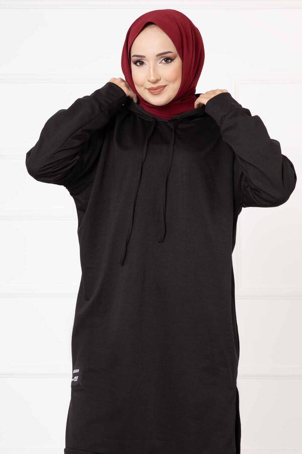 Nz - İki İplik Kapüşonlu Takım Siyah (1) Nz - İki İplik Kapüşonlu Takım Siyah (1)