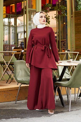 İkili Takım 5597-04 Bordo - Thumbnail