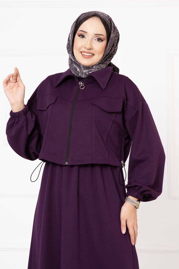 MD - İkili Takım Elbise Mor (1)