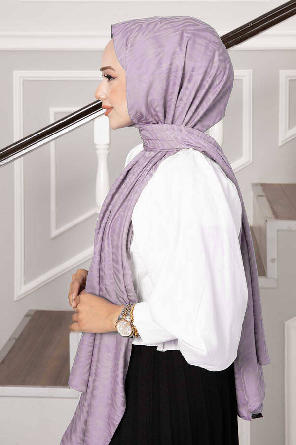 Eb - Işıltı Desenli Şal Pudra (1) Eb - Işıltı Desenli Şal Pudra (1)