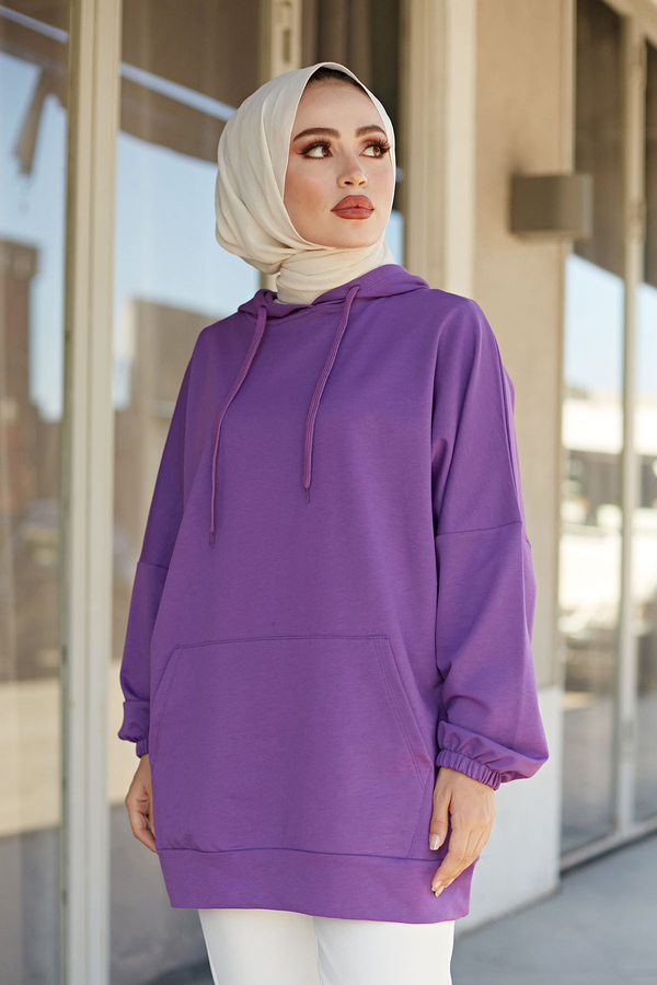  - Kanguru Cepli Sweat 2827-6 Mor (1)