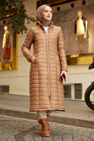 Kapitone Mont 5507-04 Mat Taba - Thumbnail