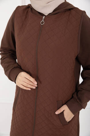 Kapitone Yelekli Üçlü Takım Taba - Thumbnail