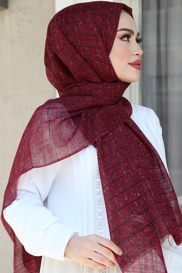  - Kare Desenli Şal 86508-14 (1)