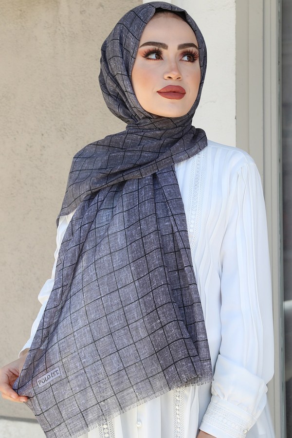  - Kare Desenli Şal 86508-16