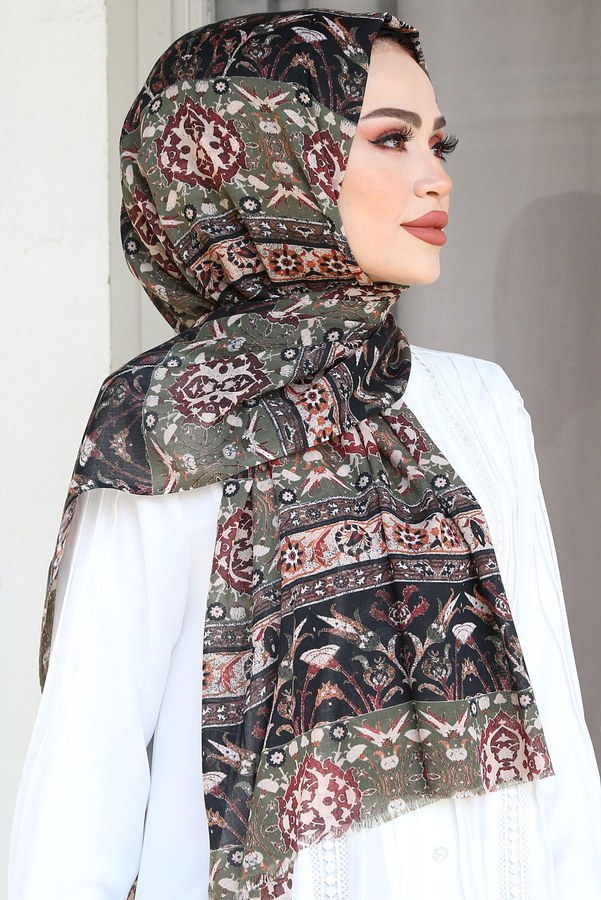  - Karışık Etnik Desen Şal 40634-1 (1)