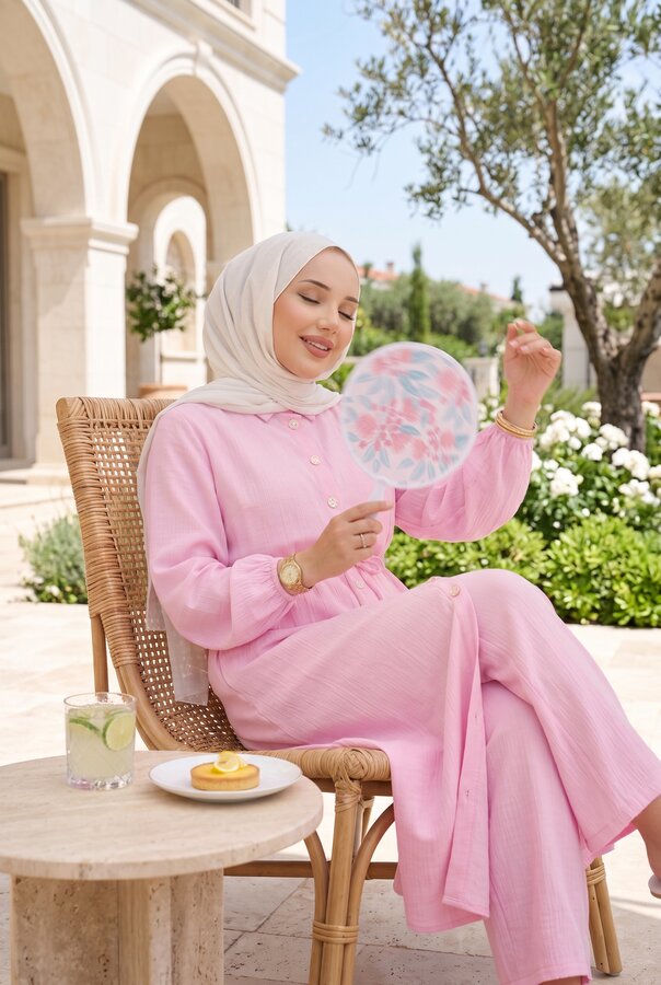 Hmt - Katlanabilir Yelpaze Pembe