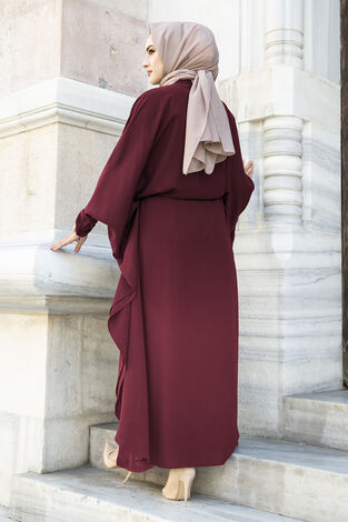 Kelebek Model Ferace 530GK-3237 Bordo - Thumbnail